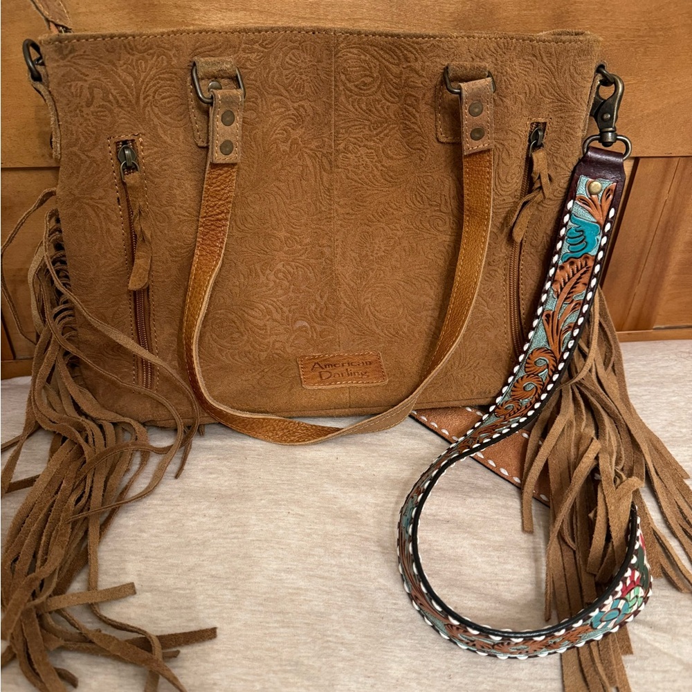 Cute leather American darling purse